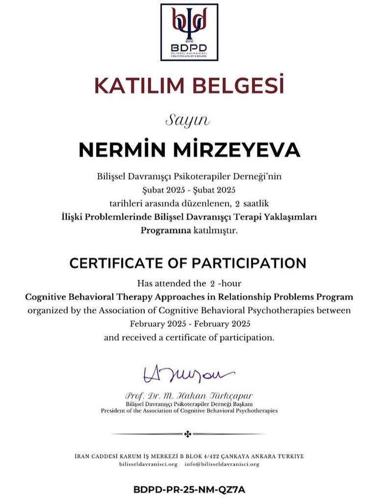 Sertifikatlar certificate
