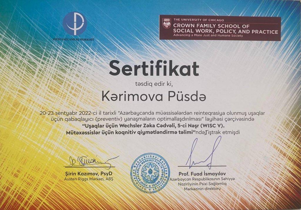 Sertifikatlar certificate