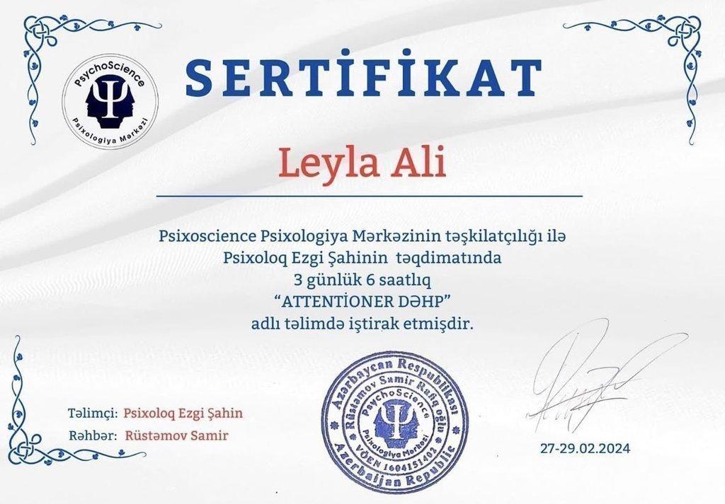 Sertifikatlar certificate