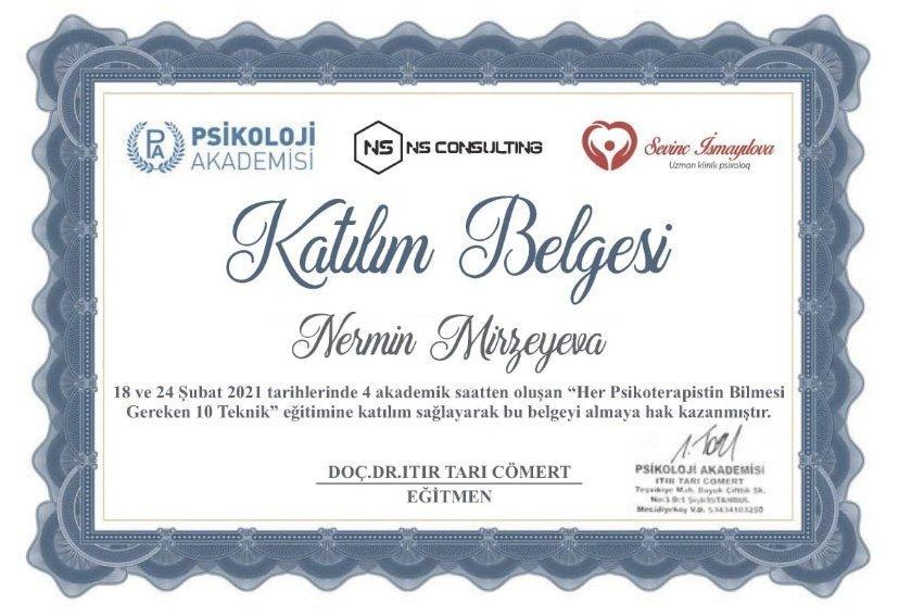 Sertifikatlar certificate