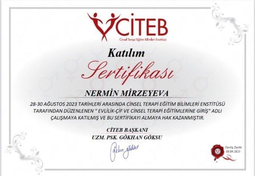 Sertifikatlar certificate