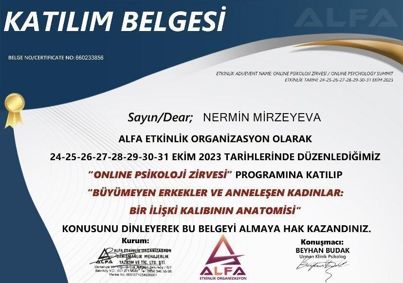 Sertifikatlar certificate