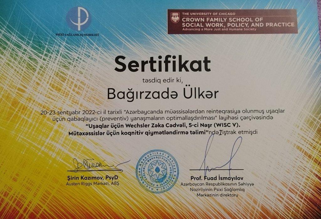 Sertifikatlar certificate