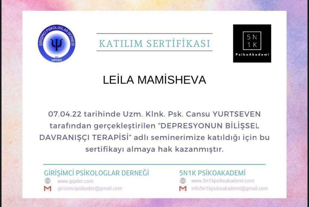 Sertifikatlar certificate