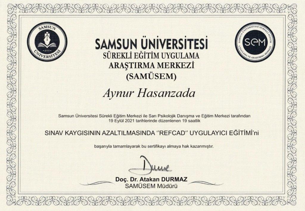 Sertifikatlar certificate