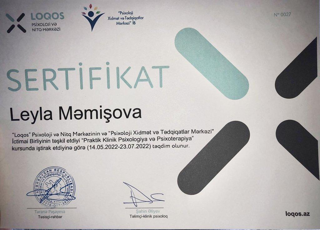 Sertifikatlar certificate